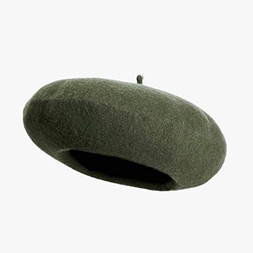 FSLESI Solid Color French Wool Beret (Army Green)