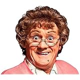 Mrs Brown Tv Character Curly Novelty Fancy Dress Wig Glasses | Desertcart  Samoa