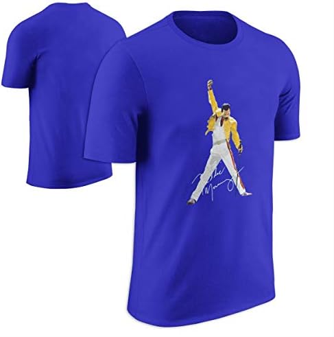 WPAD Men's Queen Band Freddie Mercury Autograph Sign T-shirt