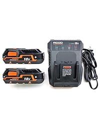 Ridgid R840085 - Cargador de batería de doble química (18 V, R86092)