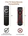 OEAGO Silicone [Anti Slip] Shock Proof Cover Case for All-New Fire TV with 4K Alexa Voice Remote (2017 Edition) (2nd Gen) / Fire TV Stick Alexa Voice Remote (Red)