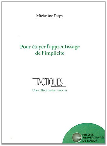 Pour étayer l'apprentissage de l'implicite