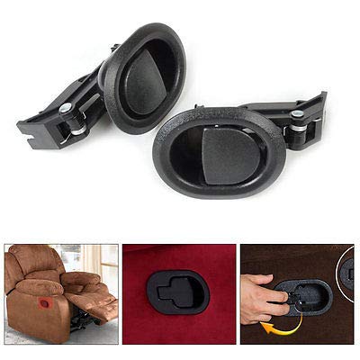 FidgetFidget 2Pcs Quality Black Oval Recliner Sofa Chair Release Lever Handle
