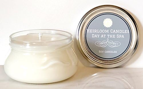 Day at the Spa Scented Soy Candle - Lemongrass Candle - Handmade, 6oz