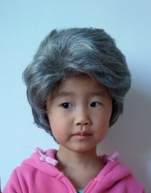 Amazon Com Children Aged Gray Wig Performances Wig Short