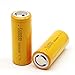 Crtch 5000mAh 3.7V Rechargeable Li-ion Battery 26650-2 Pack -More than 800 cycles -Power for Flashlight