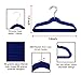 TQVAI Kids Velvet Hangers Non Slip Space Saver - Navy Blue - 30 Pack