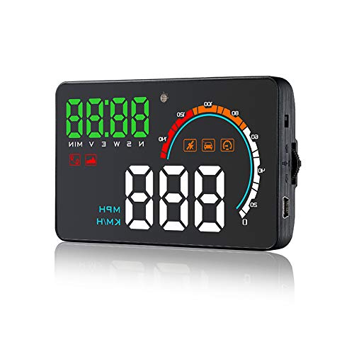 Ocamo Q5HUD Universal Auto Vehicle GPS HUD Speed Odometer Head UP Display Digital Car Speedometer Overspeed
