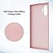 Caka Galaxy Note 10 Plus Case, Galaxy Note 10 Plus Liquid Silicone Gel Rubber Case Soft Slim Girly Women Microfiber Cloth Lining Cushion Cute Protective Case for Galaxy Note 10 Plus 5G (Pink Sand)