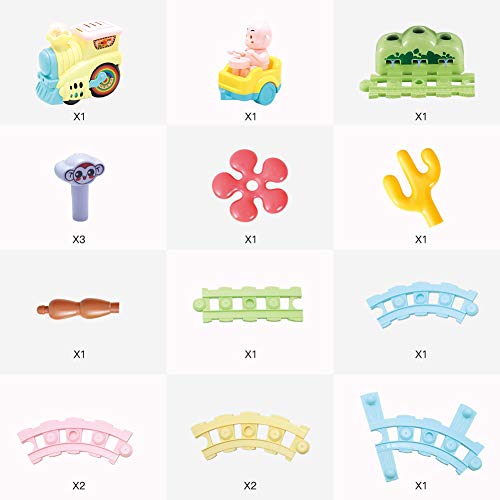 image for YGJT Train Set Toys Battery Operated Train Railway Track Toy for Baby 