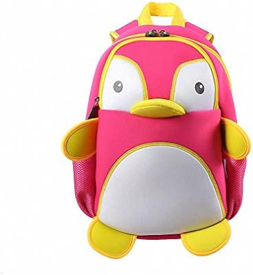 3D Penguin Waterproof School Bags For Girls Boys Animals Backpack Kids Children Cartoon School Bag Kid's School Backpacks Pink