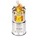 VINIDA Wood Burning Camping Stove - Updated Collapsible Lightweight Survival Backpacking Stove for Camping Hiking Climbing and Fishing