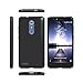 ZTE ZMAX PRO case Slim Thin Durable Rubberized flexible case (Injection Black)