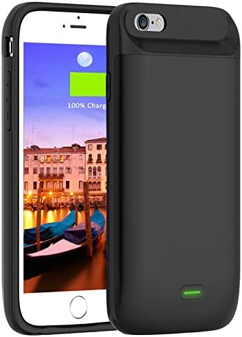 iPhone 6/6S Battery Case, Vproof [5000mAh] Rechargeable Charger Case External Battery Pack Portable Power Bank Protective Charging Case Cover for Apple iPhone 6S, 6 (4.7 Inch) (Black)