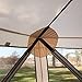 Gazelle G5 4 Person 5 Sided 115 x 106 Portable Canopy Gazebo Tent + Wind Panels