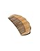 Hawkeye Natural Green Sandalwood Handmade Portable Wood Hair Comb,beard Comb,mustache Comb (Half Moon)