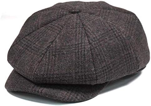 GESDY Men's 8 Panel Octagonal Caps Warm Newsboy Flat Ivy Gatsby Driving Hats Painter Beret Hat