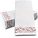 Rose Gold Disposable Decorative Cloth-Like dinner party napkins - Perfect size: 8.5 x 4 inches folded - 100 count