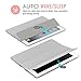 MoKo Case Fit iPad 2/3/4 - Ultra Lightweight Slim Smart Shell Stand Cover with Translucent Frosted Back Protector Fit iPad 2/The New iPad 3 (3rd Gen)/iPad 4, Silver (with Auto Wake/Sleep)