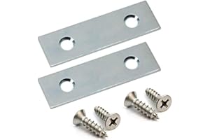 Zinc Plated Steel Mending Plate 1/2" x 2" (10 Pack) with 20 Screws