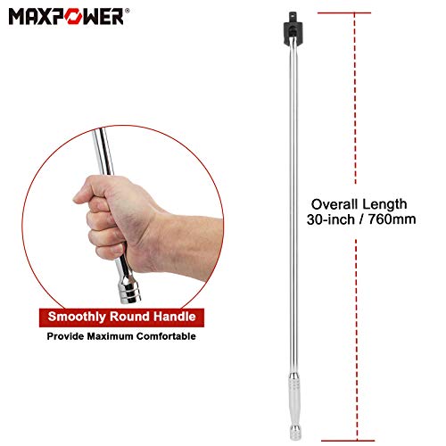 MAXPOWER 30inch Breaker Bar 1/2 drive with Flex Handle Pricepulse