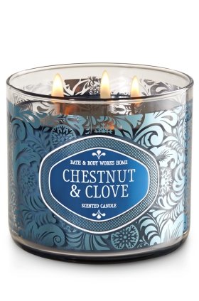 Bath And Body Works White Barn Chestnut Clove 3 Wick Candle 14 5
