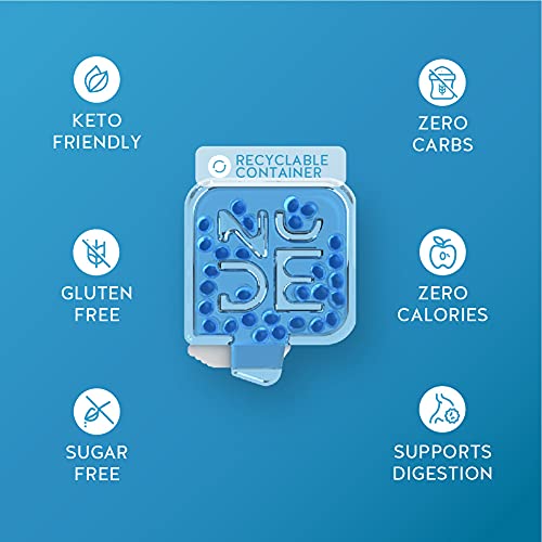 NUDE Breath Mints for Bad Breath Ice Shot 2 in 1 Keto Friendly