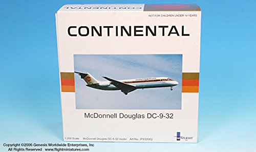 Continental DC-9-32 Red Meatball (1:200)