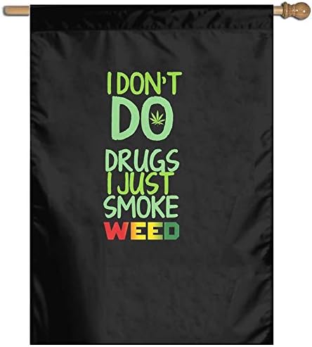 Garden Flag Smoke Weed Lawn Banner Outdoor Yard Home Flag Wall Decoration Flag 27" X 37"