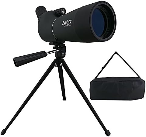 ZENQAI 20-60x60AE Waterproof Angled Spotting Scope with Tripod for Observing Hunting Outdoor Sports
