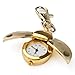 Women Gold Lady Girls Ladybug Key Chain Quartz Necklace Pocket Watch Xmas GIF.