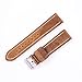 Hadley Roma MS854 Rust Oil Tan Distressed Leather Stitched Men's Watch Band (20mm)