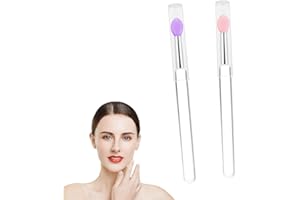 YOIZYFREE Silicone Lip Brush - Lip Brushes Reusable Lip Mask Applicators Lip Gloss Brush Lipstick Brush Makeup Applicator Beauty Tool Kits for Lipsticks,Lip Gloss,Lip Balm and Other Cream Makeup Produts (2 PCS)