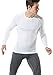 Tesla TM-MUD11-WHT_Large Men's Long Sleeve T-Shirt Baselayer Cool Dry Compression Top MUD11