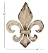 Deco 79 Metal Fleur De Lis Home Wall Decor Wall Sculpture with Distressing, Wall Art 25