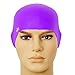 The Friendly Swede Swim Caps for Women & Men - Silicone Swimming Caps for Medium & Short Hair; Waterproof Swimming Cap for Women to Keep Hair Dry; Swim Cap for Adult and Child - Pink & Purple 2-Pack
