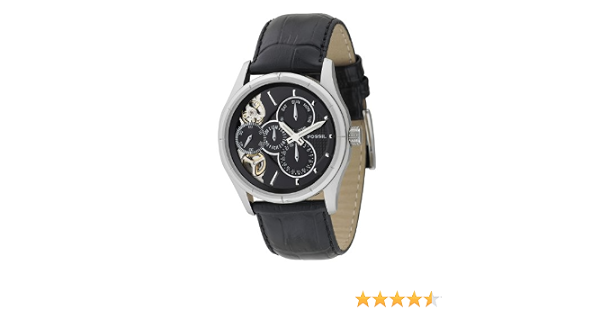 Fossil Men's ME1038 Black Leather Strap 
