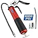 Motovecor Grease Gun 6000 PSI Heavy Duty Professional Pistol Grip 14 Oz 400cc - 18 inch Flex Hose … (Red)