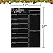 Weekly Board Newcomdigi Magnetic Refrigerator Dry Erase Black Board Dinner List Meal Planner Note Area for Shopping List Diabetic Meal Prep Planning 16 