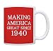 80th Birthday Gifts For All Making America Great Since 1940 Birthday Mug Birthday Gifts Coffee Mug Tea Cup Red