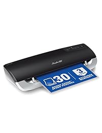 Laminadora térmica Swingline GBC Fusion 264 galones, 12 pulgadas, 5 minutos de precalentamiento, 3 Mil (5 Mil hasta 4 x 6 pulgadas) (1703073), Negro