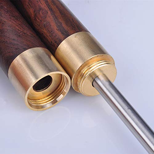 3 Pack 7" Stainless Steel Ice Pick, Portable Ice Pick Carving Tool Ice Cube Crusher with Wooden Handle and Safety Cover Kitchen Tool