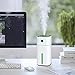 COSSCCI Small Cool Mist Humidifiers Portable Mini USB Humidifier for Desk Personal Car Travel Home Office Baby Bedroom Desktop with 7 Colors Night Light and Auto Shut-Off (180ML)