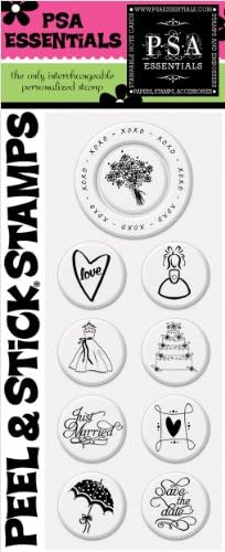 PSA Essentials Peel and Stick Stamps, Bouquet Toss