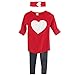 Jastore® Kids Girl Cute 2PCS Heart Shaped Clothing Set Long Sleeve Top +Leggings (2-3 Years, Red)