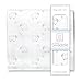 SwaddleDesigns Cotton Muslin Swaddle Blanket, Receiving Blanket for Boys & Girls, Best Shower Gift, 46x46 inches, Little Lambs, Sterling