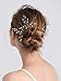fxmimior Bridal Hair Accessories Pearl Crystal Hair Pins Hair Clips Bobby Pin Wedding Party Evening Headpiece Head Wear (pack of 3) (rose gold)