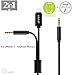 VIMVIP iPhone 8 iPhone 7 Car Aux Audio Cord Lightning to Dual 3.5mm Cable for iPhone 8/8 Plus,iPhone 7 / 7 Plus,iPhone 6,Android Phones,Home / Car Stereos and More