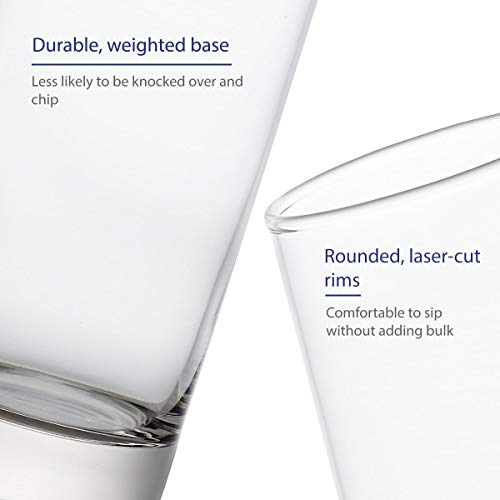 GoodGlassware Highball Glasses (Set of 4) 13.5 oz - Tall Drinking Glass with Heavy Base - for Water, Juice, Cocktails, and Other Beverages - Lead Free Glass, Dishwasher Safe, Perfect for Kitchen & Bar - Thumbnail 3