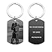 Jovivi Personalized Photo Keychains Engraving Text Calendar Date Custom Picture Dog Tag Pendant Keychain for Men Women Jewelry Birthday Gifts